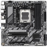 Gigabyte Motherboard - AMD Ryzen 9000 Series CPUs, 16+2+2 Phases Digital VRM, up to 8200MHz DDR5 (OC), 1xPCIe 5.0 + 1xPCIe 4.0 M.2, 2.5 LAN, USB 3.2 Gen 2 - (B850M DS3H)