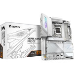 Gigabyte Motherboard - Supports AMD Ryzen 9000 CPUs, 16+2+2 Phases Digital VRM, up to 8000MHz DDR5 (OC), 3xPCIe 5.0 + 1xPCIe 4.0, Wi-Fi 7, 2.5GbE LAN, USB 4 - (X870E AORUS PRO ICE)