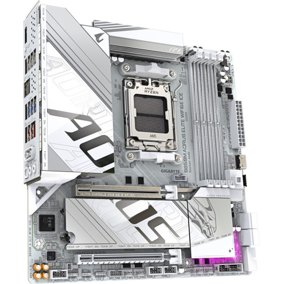 Gigabyte Motherboard- AMD Ryzen 9000 Series CPUs - (B850M AORUS ELITE WIFI6E ICE)