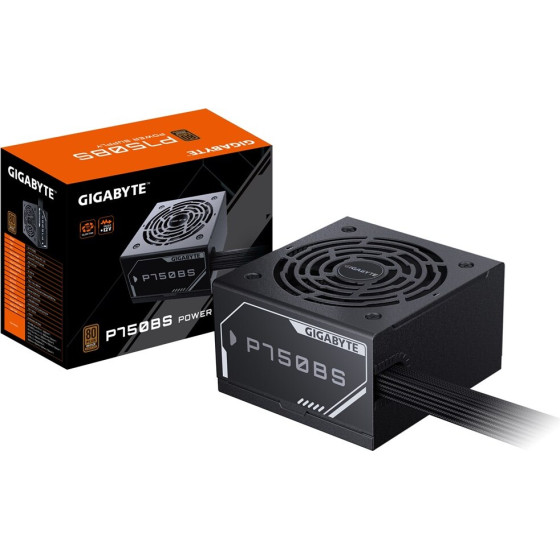 Gigabyte P750BS Power Supply - PCI-E 6+2 Pin x 4, 80 PLUS Bronze, 120mm Fan, ATX compatible, EU Plug - (GP-P750BS)