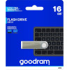 GoodRam UUN2 USB flash drive 16 GB USB Type-A 2.0 Silver - (UUN2-0160S0R11)
