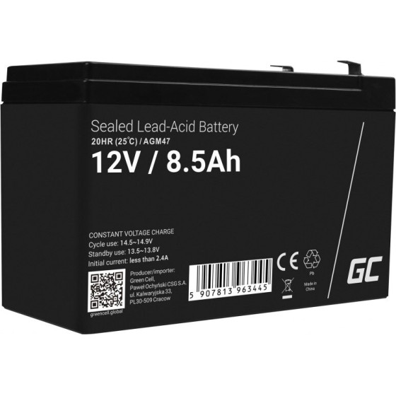 Green Cell AGM/gel battery 12V 8.5AH - (AGM47)