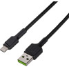 Green Cell lightning cable 0.3 m Black - (KABGC24)