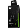 Green Cell lightning cable 0.3 m Black - (KABGC24)