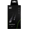 Green Cell lightning cable 0.3 m Black - (KABGC24)