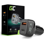 Green Cell mobile device charger Black Indoor - (CAD33)