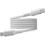 HAVIT - Magnetic cable USB type C to USB type C, 1m (white) - (CB6297)