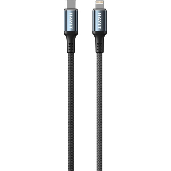 HAVIT - USB Type C to Lightning cable, 1 m (black) - (CB6311)