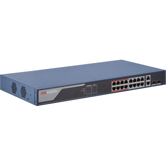 Hikvision network switch Managed Fast Ethernet (10/100) Power over Ethernet (PoE) 1U Blue - (DS-3E1318P-EI)