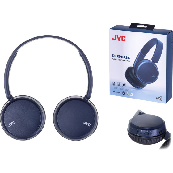 JVC BT headphones blue - (HAS-36WAU)