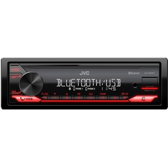 JVC CAR RADIO RED - (KDX-282BT)