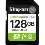 Kingston Technology 128GB SDXC Canvas Select Plus Gen3 150MB/s C10 UHS-I U1 V10 - (SDS3/128GB)