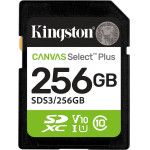 Kingston Technology 256GB SDXC Canvas Select Plus Gen3 150MB/s C10 UHS-I U1 V10 - (SDS3/256GB)