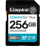 Kingston Technology Canvas Go! Plus 256GB SDXC Canvas Go Plus Gen4 200MB/s C10 UHS-I U3 V30 - (SDG4/256GB)