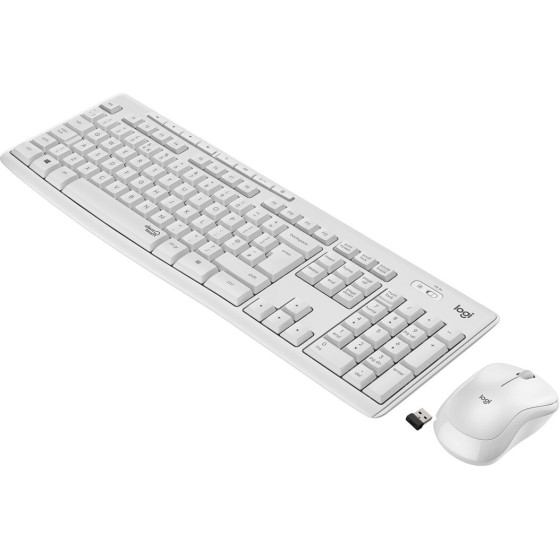 Logitech MK295 Silent Wireless Combo keyboard RF Wireless QWERTY US International White - (920-009824)