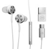 Maxell XC1 USB-C wired headphones with USB-A adapter white - (MAXELL XC1 WHITE)