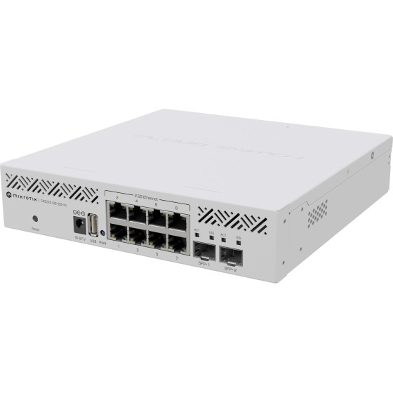 MikroTik 10p Managed 2.5G/Multigigabit/10G Switch - (CRS310-8G+2S+IN)