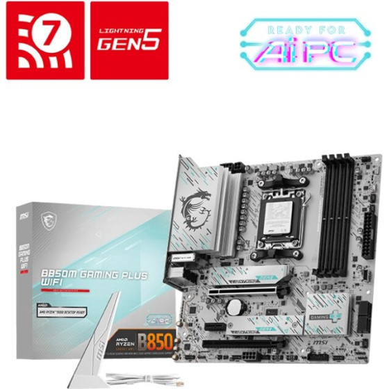 MSI AMD B850 Socket AM5 micro ATX - (B850M GAMING PLUS WIFI)