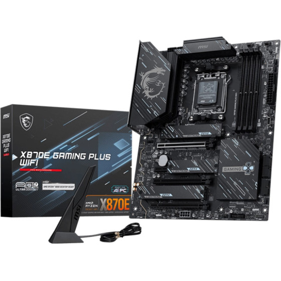 MSI motherboard AMD X870E Socket AM5 ATX - (X870E GAMING PLUS WIFI)