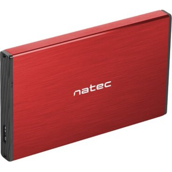 NATEC HDD ENCLOSURE RHINO GO (USB 3.0, 2.5'', RED) - (NKZ-1279)