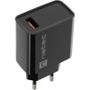 NATEC MAINS CHARGER RIBERA USB-A 18W BLACK - (NUC-2058)