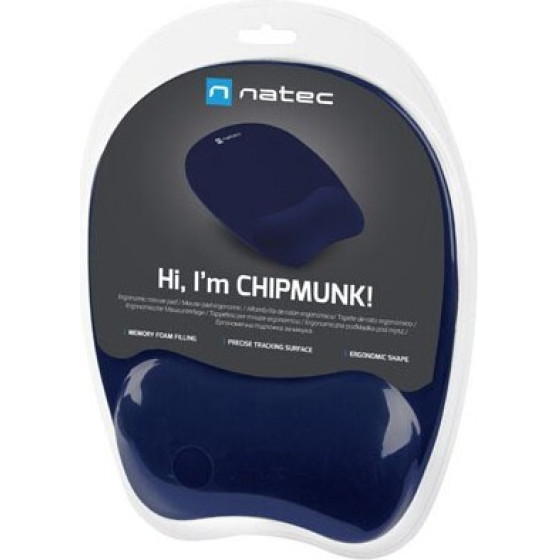 NATEC MOUSE PAD CHIPMUNK NAVY BLUE 230X200MM MEMOR - (NPF-2181)