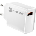 NATEC NETWORK CHARGER RIBERA USB-A 18W WHITE - (NUC-2057)