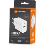 NATEC NETWORK CHARGER RIBERA USB-A+USB-C 20W PD - (NUC-2061)