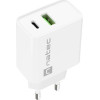 NATEC NETWORK CHARGER RIBERA USB-A+USB-C 20W PD - (NUC-2061)