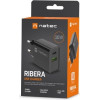 NATEC NETWORK CHARGER RIBERA USB-A+USB-C 20W PD - (NUC-2062)