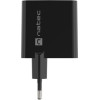 NATEC RIBERA GAN CHARGER 1x USB-A + 1x USB-C 45W BLACK - (NUC-2143)