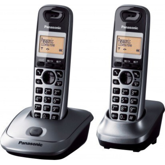 Panasonic KX-TG2512 DECT telephone Grey Caller ID - (KX-TG2512PDT)