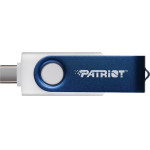 Patriot Memory 64GB Xporter X550 USB flash drive Dual USB A+C White, Blue - (PS64GX550AAD)