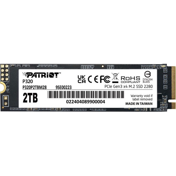 Patriot Memory P320 2 TB M.2 PCI Express 3.0 NVMe - (P320P2TBM28)