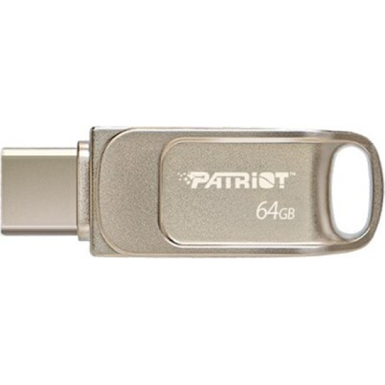 Patriot Memory Tab T560 64GB USB flash drive Dual USB 120MB/s Silver - (PS64GT560DS5D)