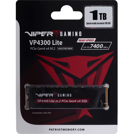 Patriot Memory VP4300 Lite M.2 1 TB PCI Express 4.0 NVMe - (VP4300L1TBM28H)