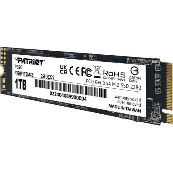 Patriot SSD VIPER P320 M.2 PCI-Ex4 NVMe 512GB 3GB/S - (P320P512GM28)