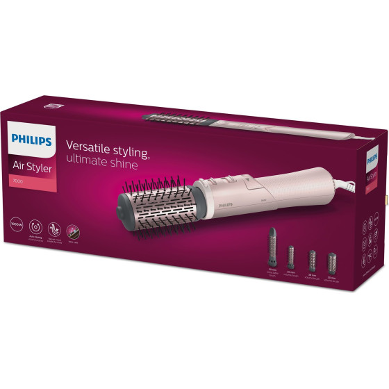 Philips 7000 series hair styling tool Hot air brush Warm Pink 1000 W 1.8 m - (BHA735/00)