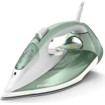 Philips 7000 series iron Steam iron SteamGlide Plus soleplate 2600 W Green, Grey - (DST7012/70)