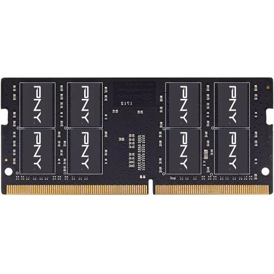 PNY Computer memory RAM module 16GB DDR4 SODIMM 3200MHZ - (MN16GSD43200-SI)