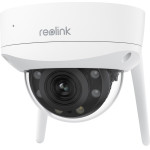 reolink W437 - 4K Wi-Fi 6 Security Camera, IK10 Vandal-Proof, 5X Optical Zoom, 2.4/5 GHz Wi-Fi, Color Night Vision - (WC843WAD4K01)