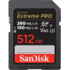 SanDisk memory card 512 GB SDXC UHS-II Class 10 - (SDSDXEP-512G-GN4IN)