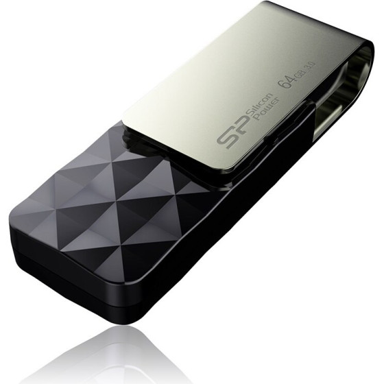 Silicon Power Blaze B30 USB flash drive 64 GB USB Type-A 3.0 (3.1 Gen 1) Black - (SP064GBUF3B30V1K)