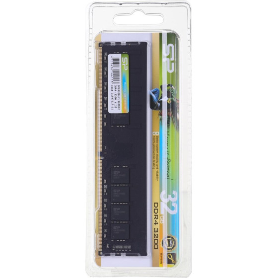 Silicon Power DDR4 UDIMM RAM memory 3200 MHz CL22 32 GB Black - (SP032GBLFU320X02)