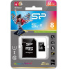 Silicon Power Elite 8GB microSDHC UHS-I memory card Class 10 - (SP008GBSTHBU1V10SP)