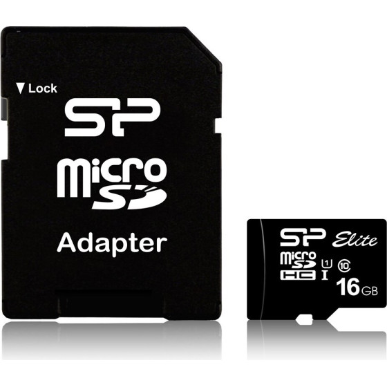 Silicon Power Elite memory card 16 GB MicroSDHC Class 10 UHS-I - (SP016GBSTHBU1V10SP)