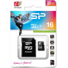 Silicon Power memory card 16 GB MicroSDHC UHS-I Class 10 - (SP016GBSTH010V10SP)
