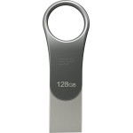 Silicon Power Mobile C80 USB flash drive 128 GB USB Type-A / USB Type-C 3.0 (3.1 Gen 1) Titanium - (SP128GBUC3C80V1S)