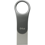 Silicon Power Mobile C80 USB flash drive 64 GB USB Type-A / USB Type-C 3.0 (3.1 Gen 1) Titanium - (SP064GBUC3C80V1S)