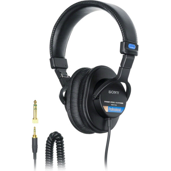 Sony MDR7506 headphones/headset Wired Head-band Stage/Studio Black - (SONY MDR-7506)